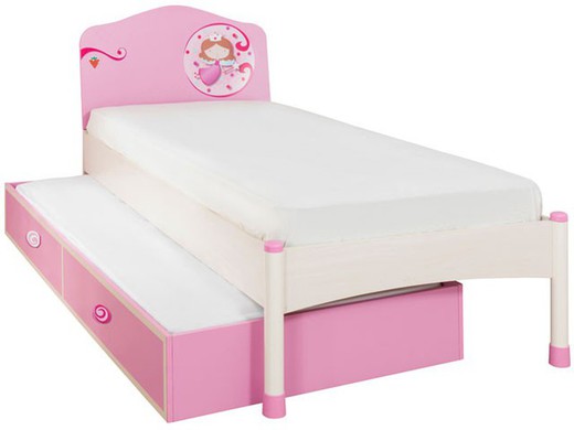 Princess bed and pull- out bed