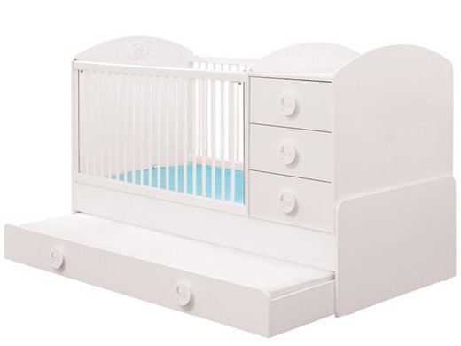 Baby Cotton convertible baby bed with parent bed