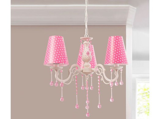 Lámpara de techo Dotty rosa