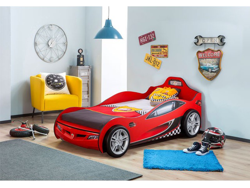 Cama coche infantil con nido Coupe - Cilek — Dormitorios temáticos Cilek